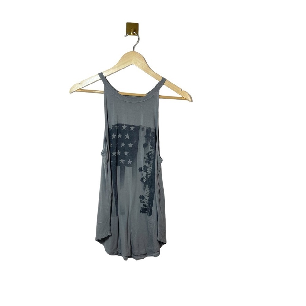 American Eagle Outfitters Grey Graphic Racerback Tank - Picture 3 of 8